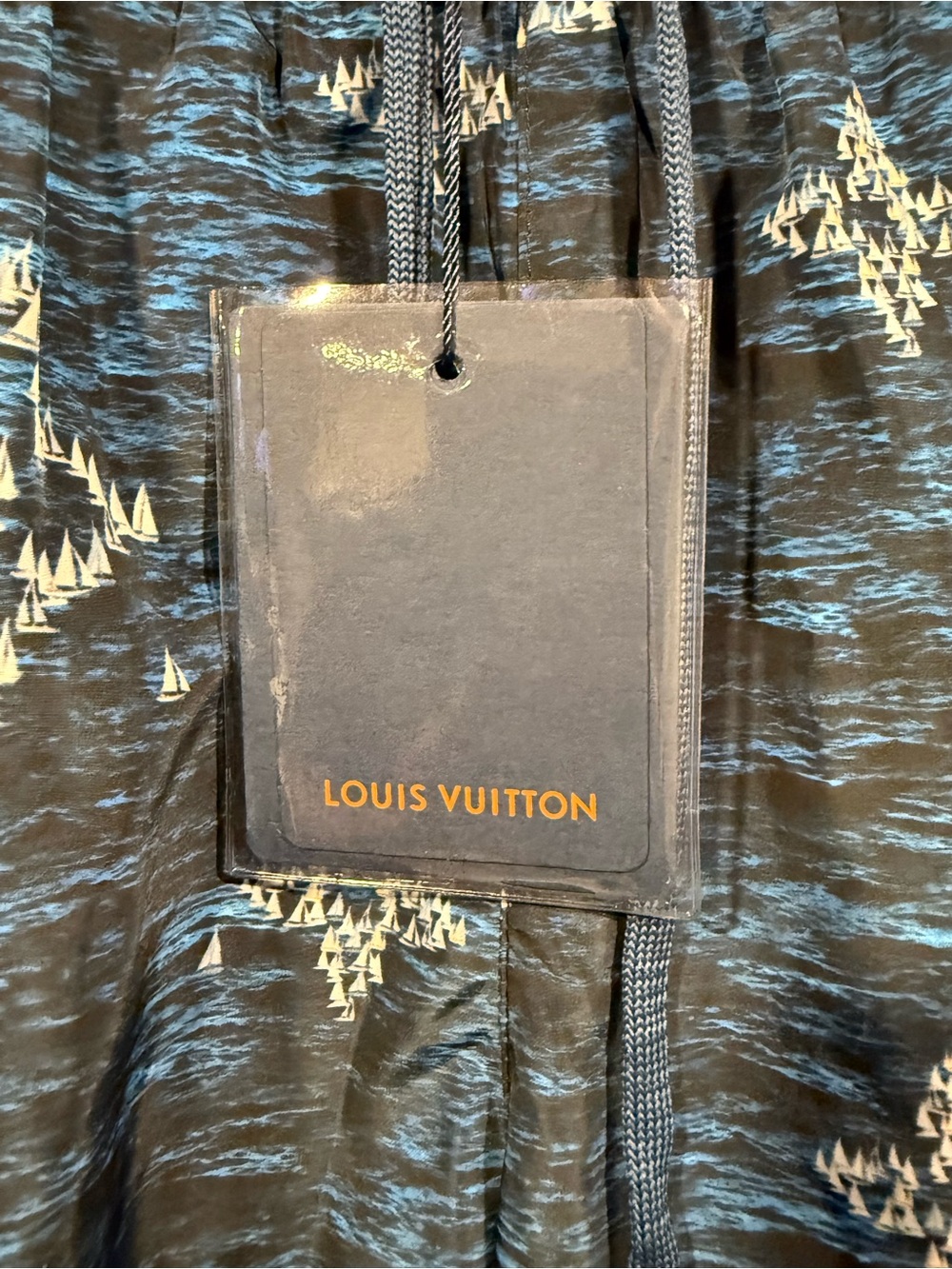 Louis Vuitton Ocean blue Monogram Swim Shorts w/ white logos 1:1 image 9